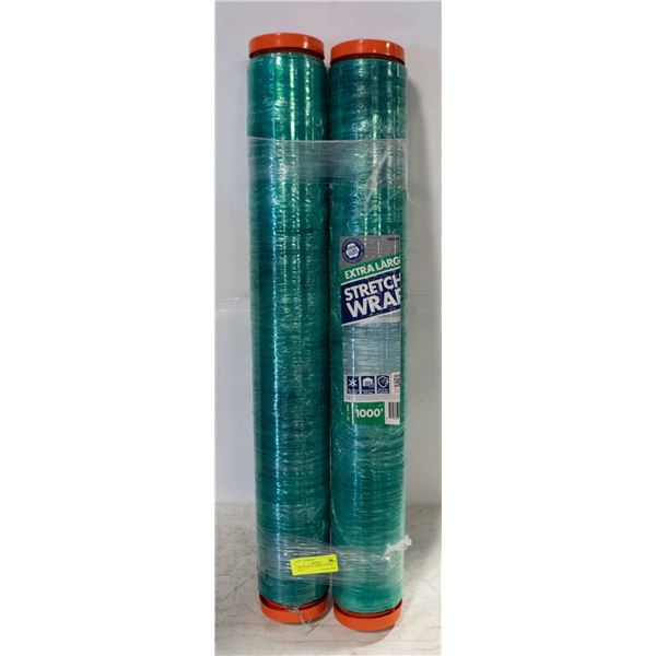 2 ROLLS OF 30" X 1000' STRETCH WRAP