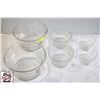 Image 1 : SET OF 6 GLASS LUMINARC GLASS BOWLS