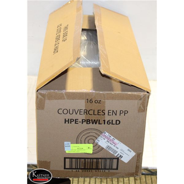 APPROX 400 16OZ PP LIDS HPER-PBWL16LD