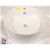 Image 1 : BIANCO 18" DIAMETER WHITE VESSEL SINK
