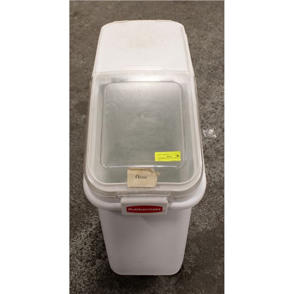 120 L RUBBER MAID DRY INGREDIENT BIN ON CASTORS
