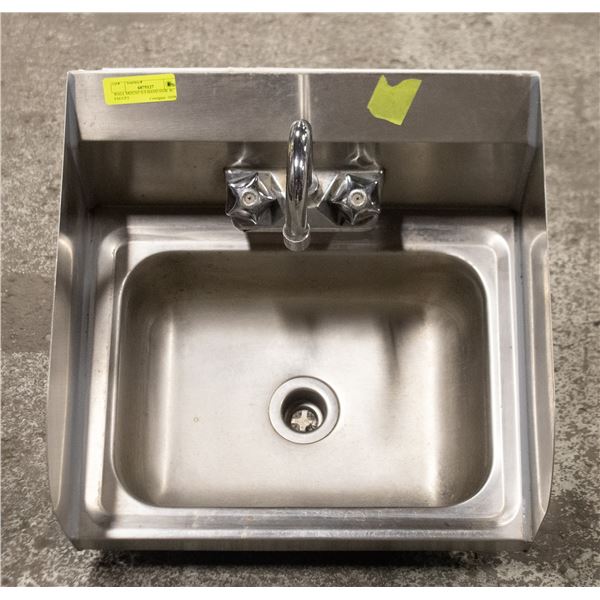 WALL MOUNT S/S HAND SNIK W/ FAUCET