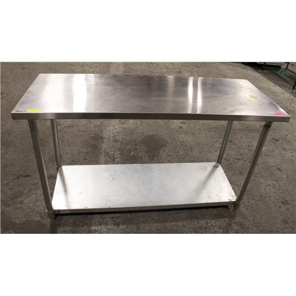24" X 60" X 35" STAINLESS STEEL WORK TABLE W/
