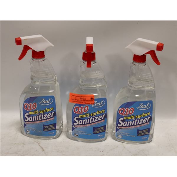 BAILIFF SEIZURE: 3 BOTTLES OF ZAAL MULTI-SURFACE