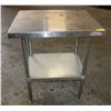 Image 1 : EFI 24" X 30" X 36" STAINLESS STEEL WORK TABLE W/