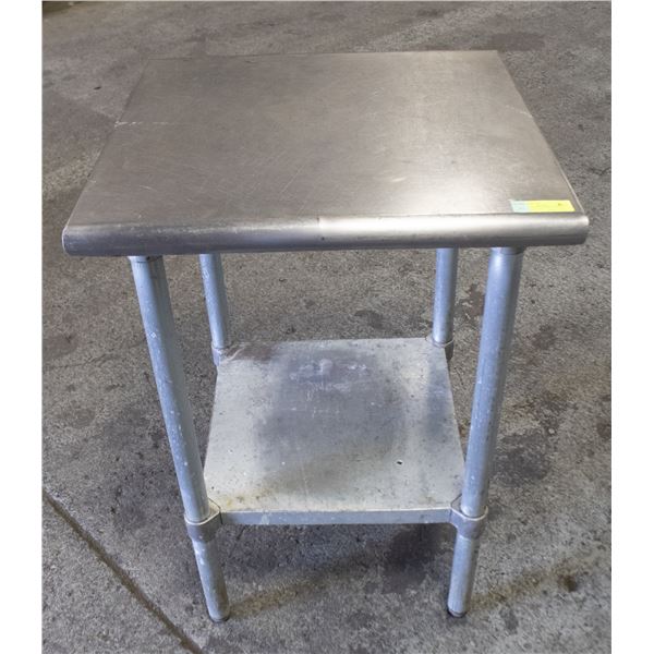 24" X 24" X 35" STAINLESS STEEL WORK TABLE W/