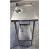 Image 1 : 18" X 30" X 36" STAINLESS STEEL WORK TABLE W/