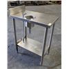 Image 2 : 18" X 30" X 36" STAINLESS STEEL WORK TABLE W/