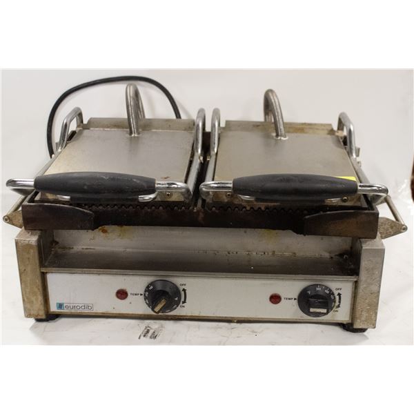 EURODIB DOUBLE PANINI SANDWICH GRILL