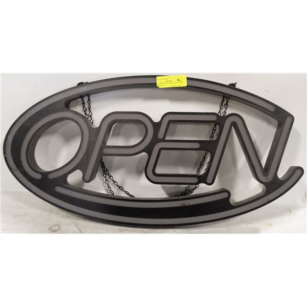 26" LED OPEN SIGN MISSING POWER CORD 26X13