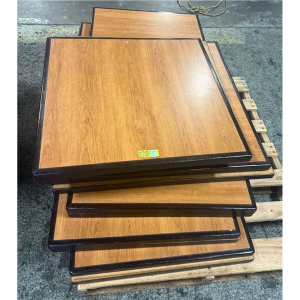PALLET OF 18 28" X 28" TABLE TOPS