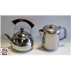 Image 1 : TWO S/S TEA POTS QUANTITIES UNKNOWN
