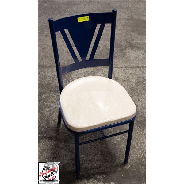 34 METAL FRAME DINNING CHAIRS