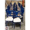Image 2 : 34 METAL FRAME DINNING CHAIRS