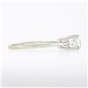 Image 5 : Vintage 14k White Gold High Quality Round Prong Cubic Zirconia Cz Solitaire Ring