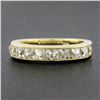 Image 2 : NEW 18k Yellow Gold 1.75 ctw French Cut Channel Diamond Stack Wedding Band Ring