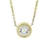 Image 6 : New 14K Gold .35 ctw Round Brilliant Diamond Solitaire Pendant w/ Adjustable Cha
