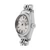 Image 7 : Rolex Ladies Stainless Steel Silver Index White Gold Fluted Bezel Date Watch