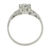 Image 8 : Antique Art Deco Platinum 1.29 ctw GIA Old Mine Diamond Engraved Engagement Ring