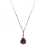 Image 4 : Fashion Pear Shaped Ruby & Diamond Pendant and Chain