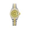 Image 2 : Rolex Ladies 18K Two Tone Gold And Steel Champagne Index Diamond Bezel Datejust