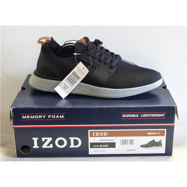 IZOD BANNISTER BLACK MENS SIZE 11