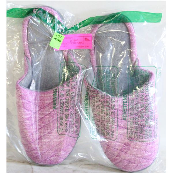 ISOTONER US 9.5-10 PURPLE SLIPPERS