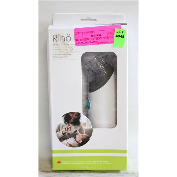 BBLUV RINO BATTERY OPERATED NASAL ASPIRATOR