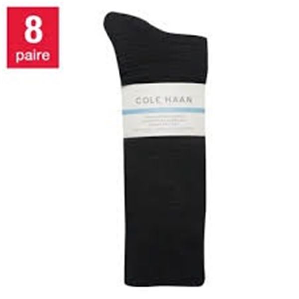 NEW COLE HAAN 8PK CASUAL DRESS SOCKS