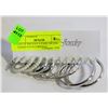 Image 1 : LOT OF PRETOLE 6 PAIRS SILVER TONED STUD EARRINGS