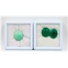 Image 1 : #245-NATURAL CHRYSOPRASE 7.75 CT & JADE 22.00CT