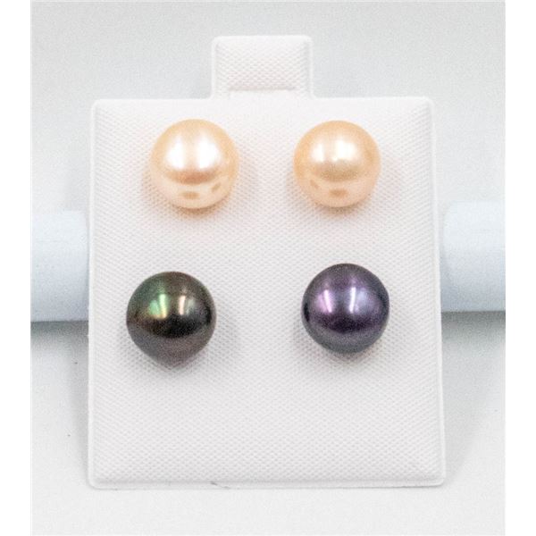 #278- NATURAL AKOYA PEARL EARRING 2 SET
