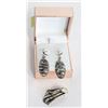Image 1 : 925 SILVER EARRINGS & PENDANT IN BOX-ESTATE