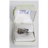 Image 1 : 925 SILVER SAPPHIRE & DIAMOND RING IN