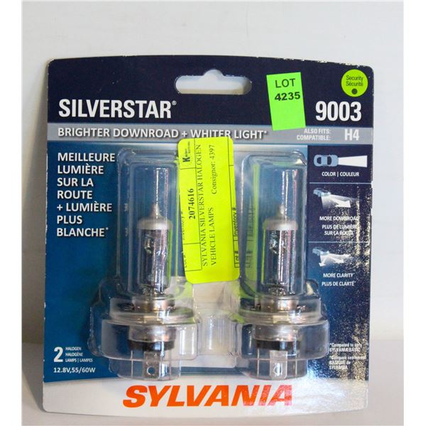 SYLVANIA SILVERSTAR HALOGEN VEHICLE LAMPS