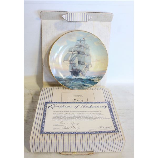 1989 "YOUNG AMERICA-HOMEWARD BOUND PLATE