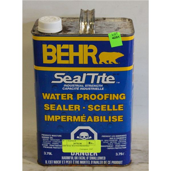 BEHR SEAL WATER PROOFING