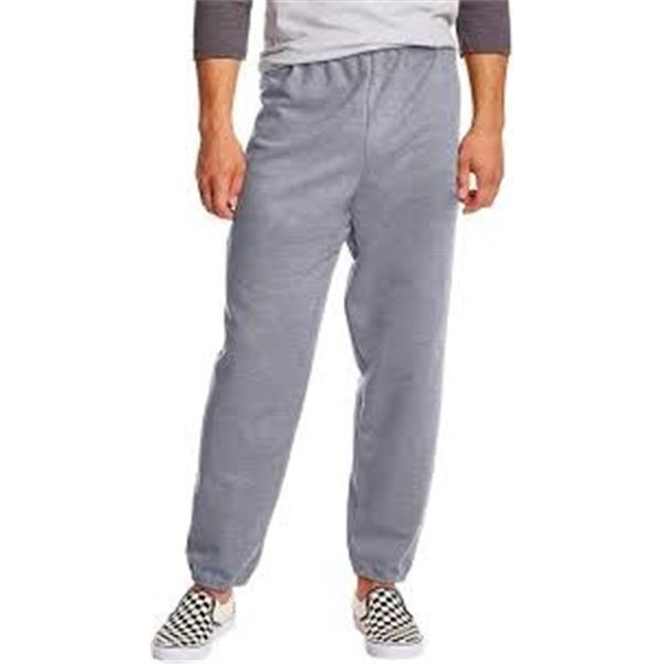 NEW HANES LARGE GREY SWEATPANTS