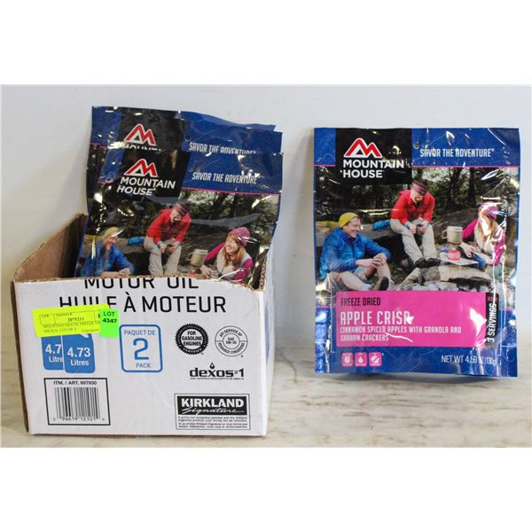 MOUNTAIN HOUSE FREEZE DRIED MEALS- LOT OF 4
