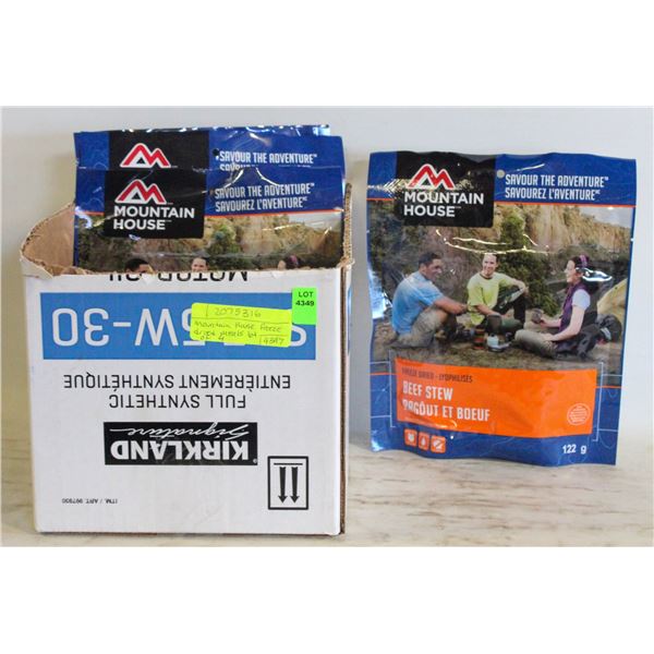 MOUNTIAN HOUSE FREEZE DRIED MEALS LOT OF 4
