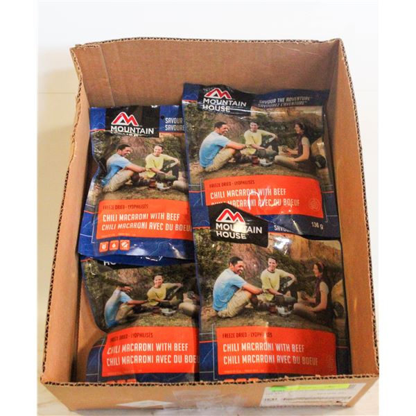 MOUNTAIN HOUSE FREEZE DRIED MEALS- LOT OF 4