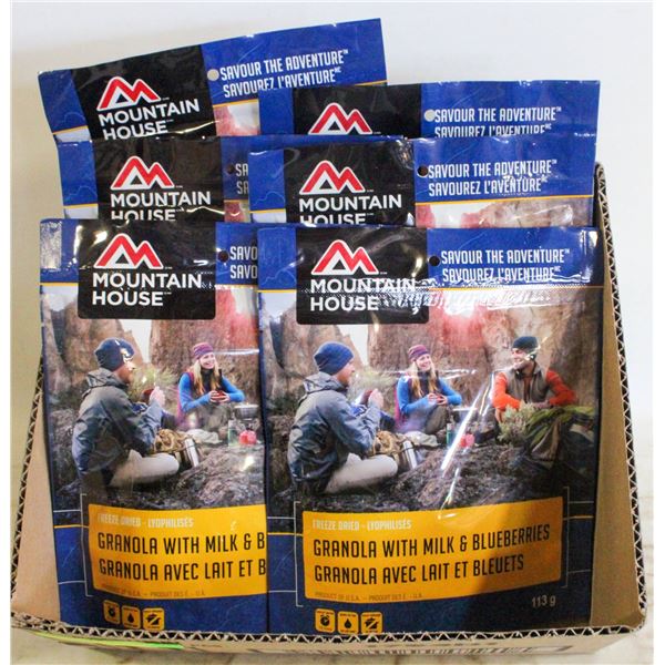 MOUNTAIN HOUSE FREEZE DRIED MEALS- LOT OF 6