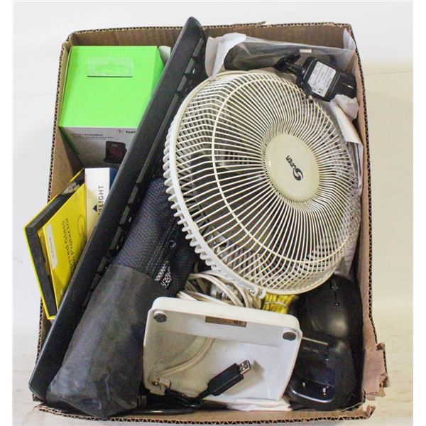 ELECTRONICS & ACCESSORIES- BOX LOT ASST.