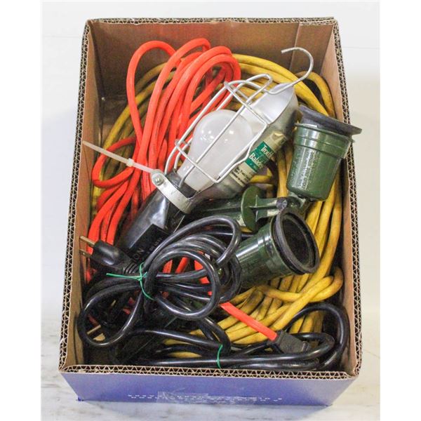 TROUBLE LIGHT/CORD/FLOOD LIGHTS- ASST. LOT