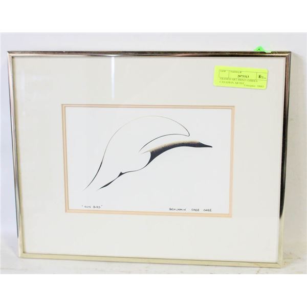 FRAMED ART PRINT- OJIBWA CANADIAN ARTIST