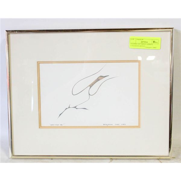 FRAMED ART PRINT- OJIBWA CANADIAN ARTIST