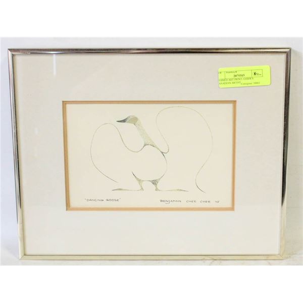 FRAMED ART PRINT- OJIBWA CANADIAN ARTIST