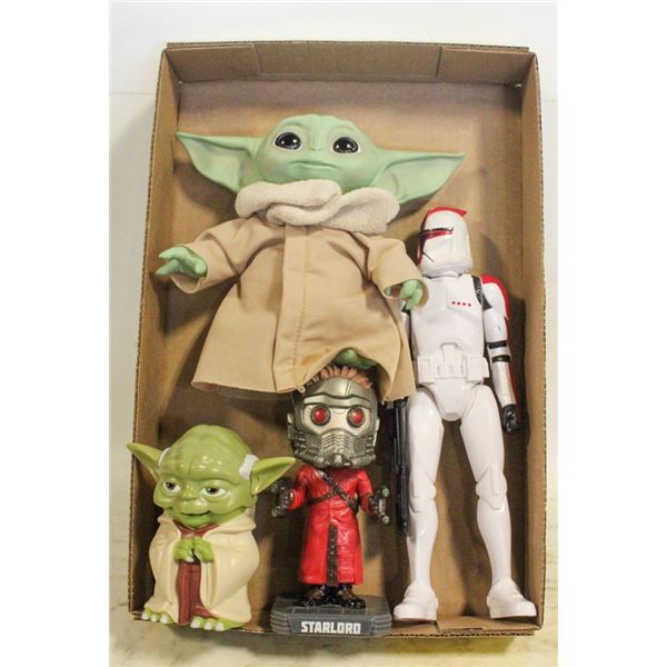 STAR WARS YODA, TROOPER & STAR LORD