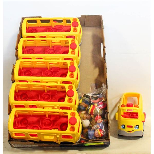 20 LITTLE PEOPLE & SCHOOL BUSES TOYS