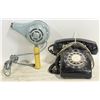Image 1 : VINTAGE BLOW DRYER AND DIAL PHONE